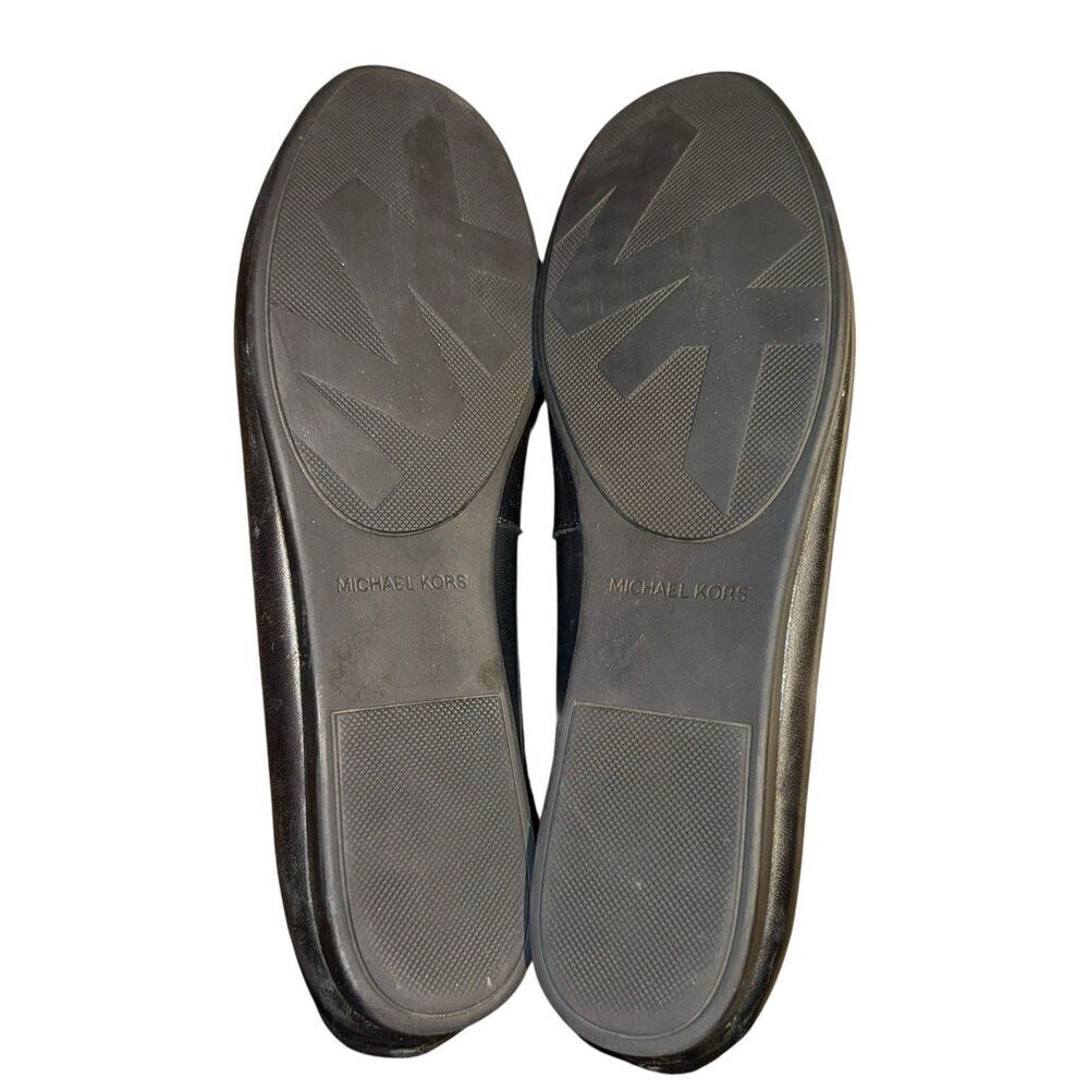 Michael Kors  Women's 9M Sutton Signature Moccasin Flat Loafer Black Leather - Picture 3 of 4